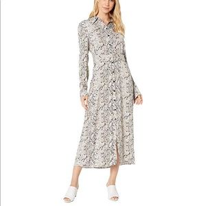 Bardot snake wrap dress